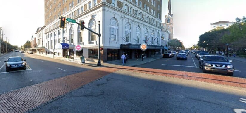 King Street and Calhoun Street (Downtown Charleston)